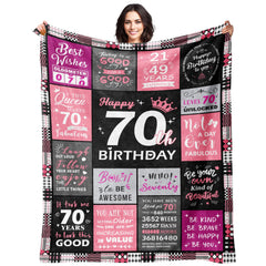 Sruemiul plaid face packaging montrant design anniversaire et aspect cadeau