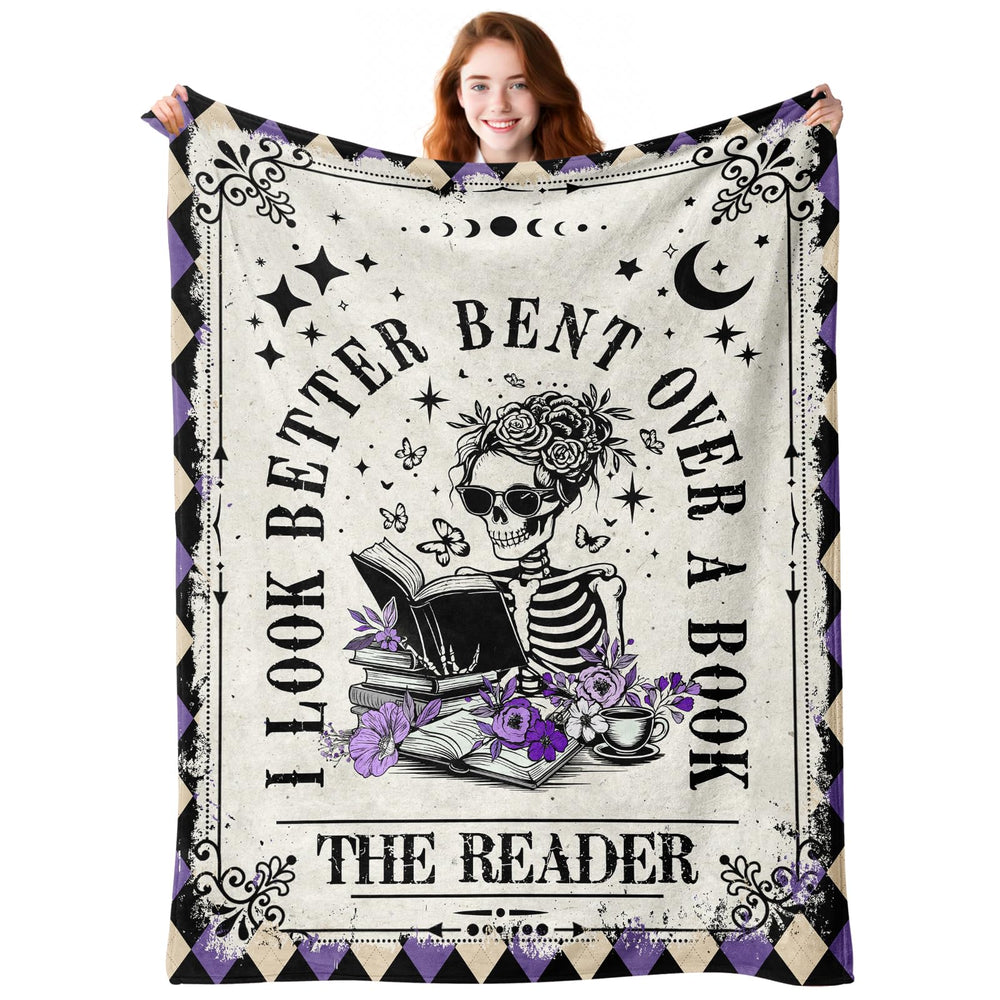 Sruemiul plaid lecture recto montrant le motif et chaleur confortable