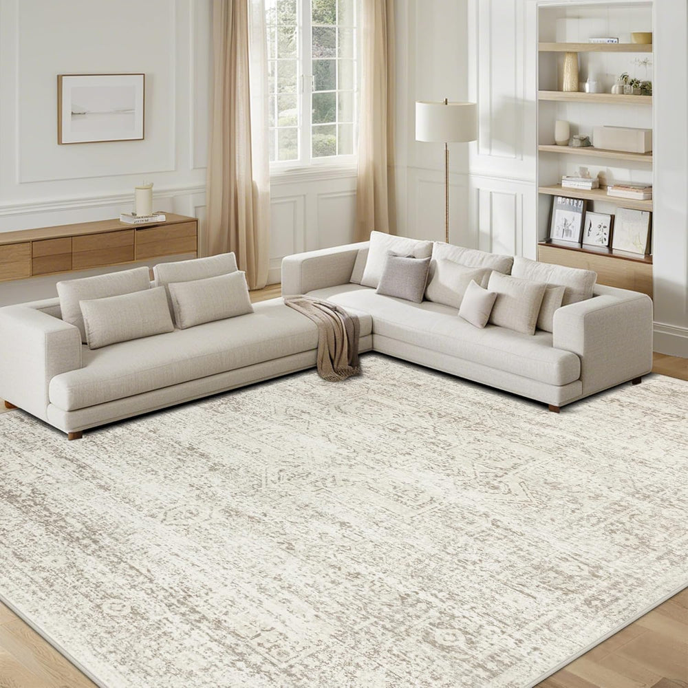 srugn tapis posé dans une chambre, accent vintage et confort au pied du lit