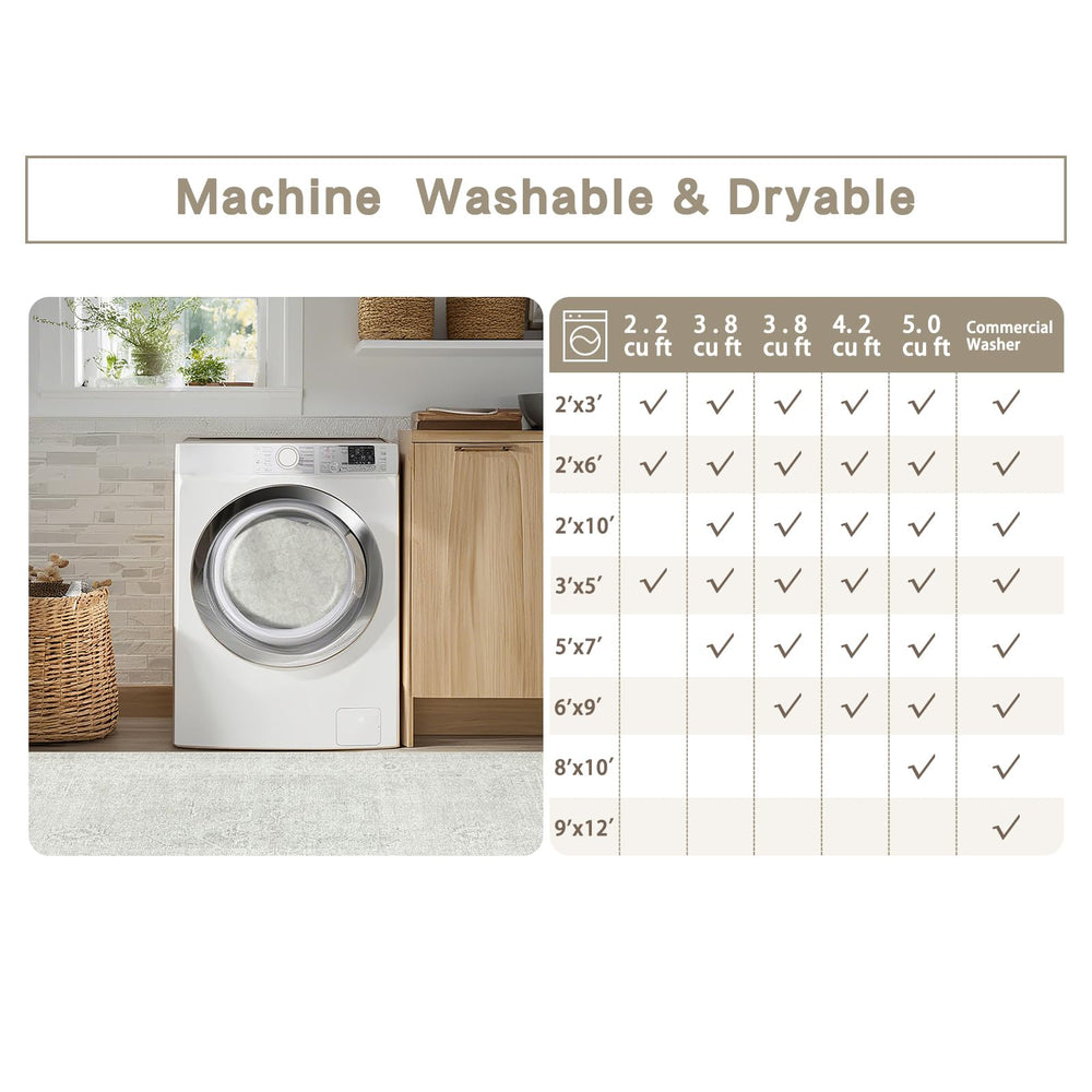Tapis Srugn prêt au lavage machine pour nettoyage simple et rapide