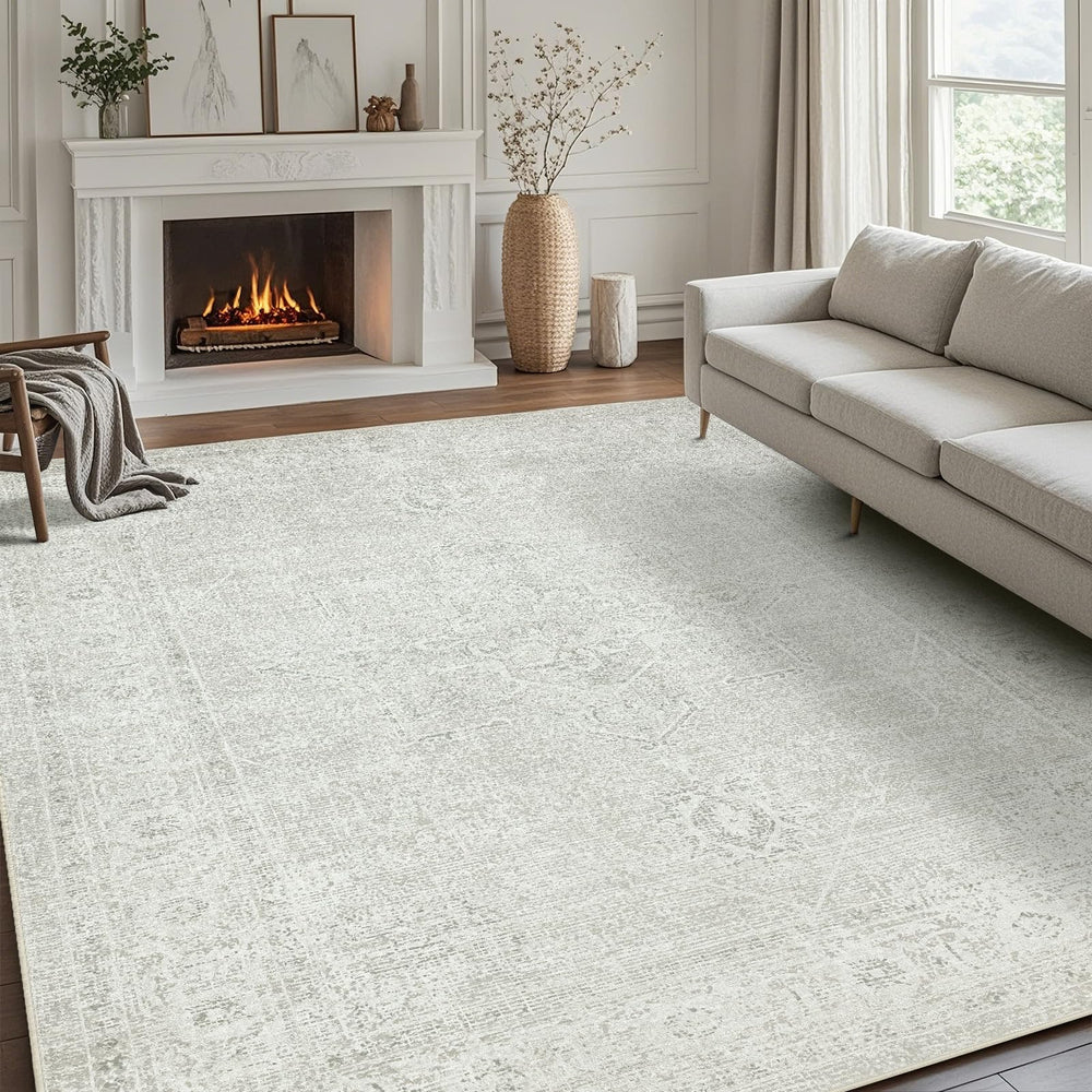 Tapis Srugn face avant béton gris apportant confort et style neutre