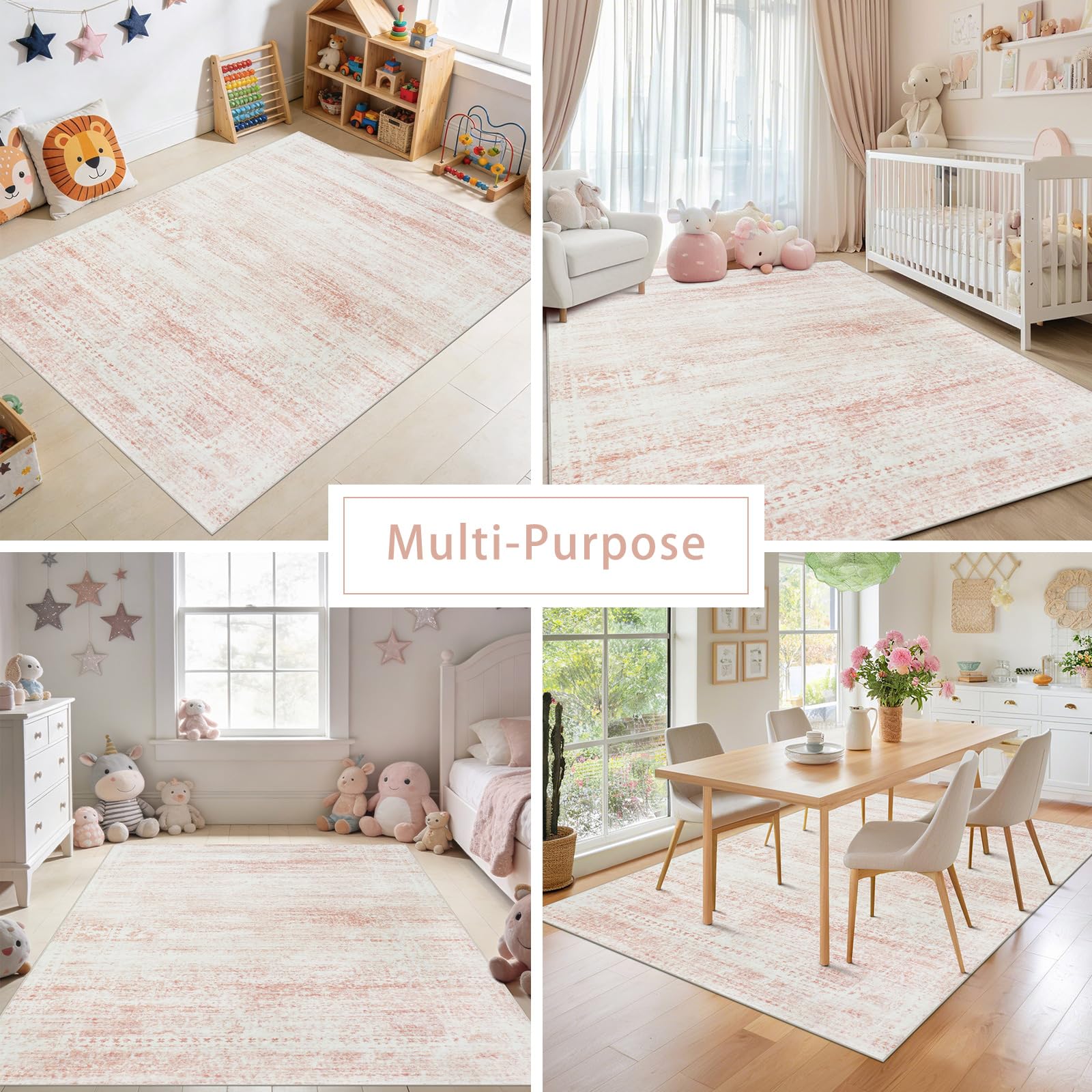 srugn tapis rose dans chambre d'enfant sécurité et douceur
