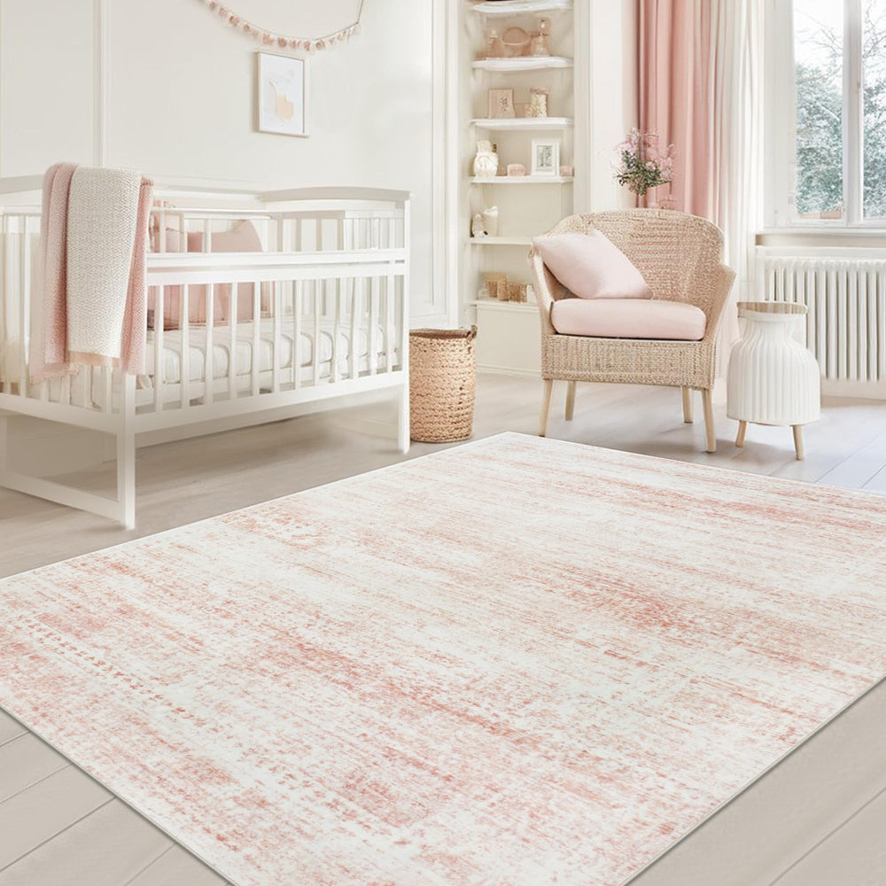 srugn tapis rose vue frontale montrant confort et élégance