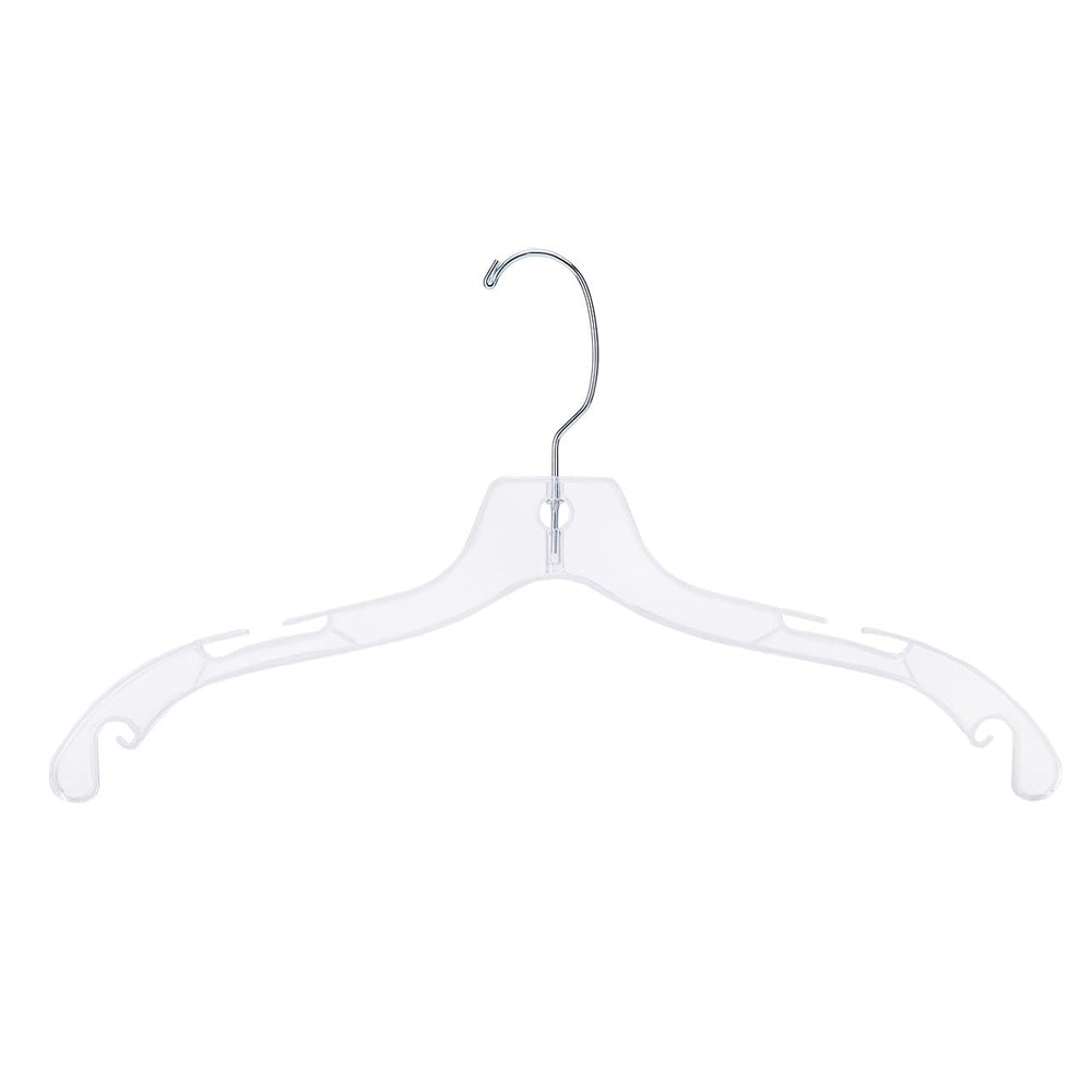 SSWBasics cintre transparent face avant montrant design discret et présentoir soigné