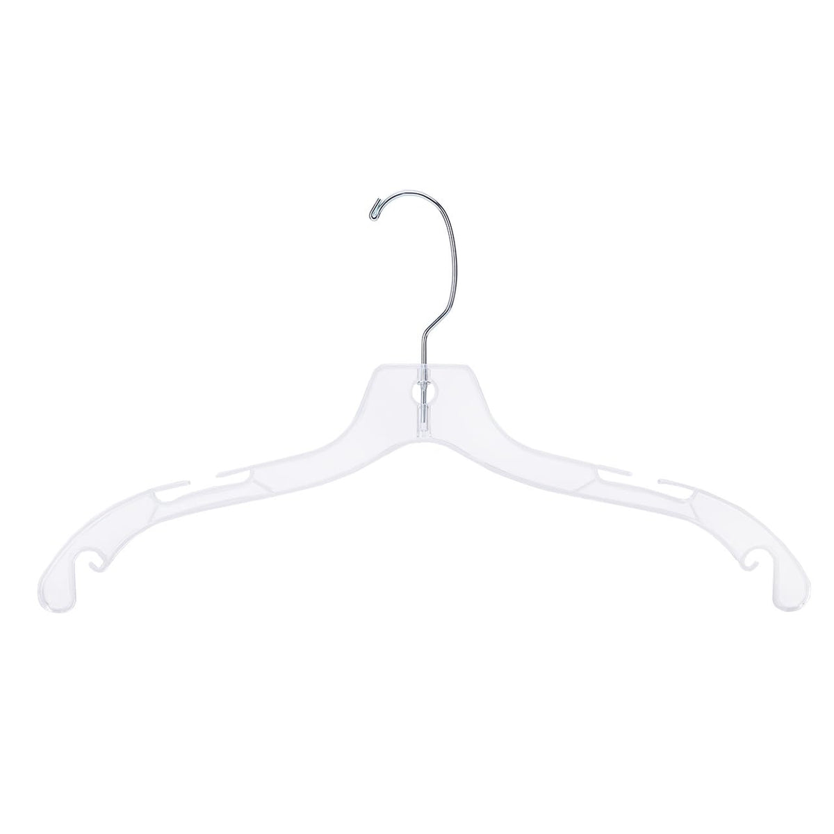 SSWBasics cintre transparent face avant montrant design discret et présentoir soigné