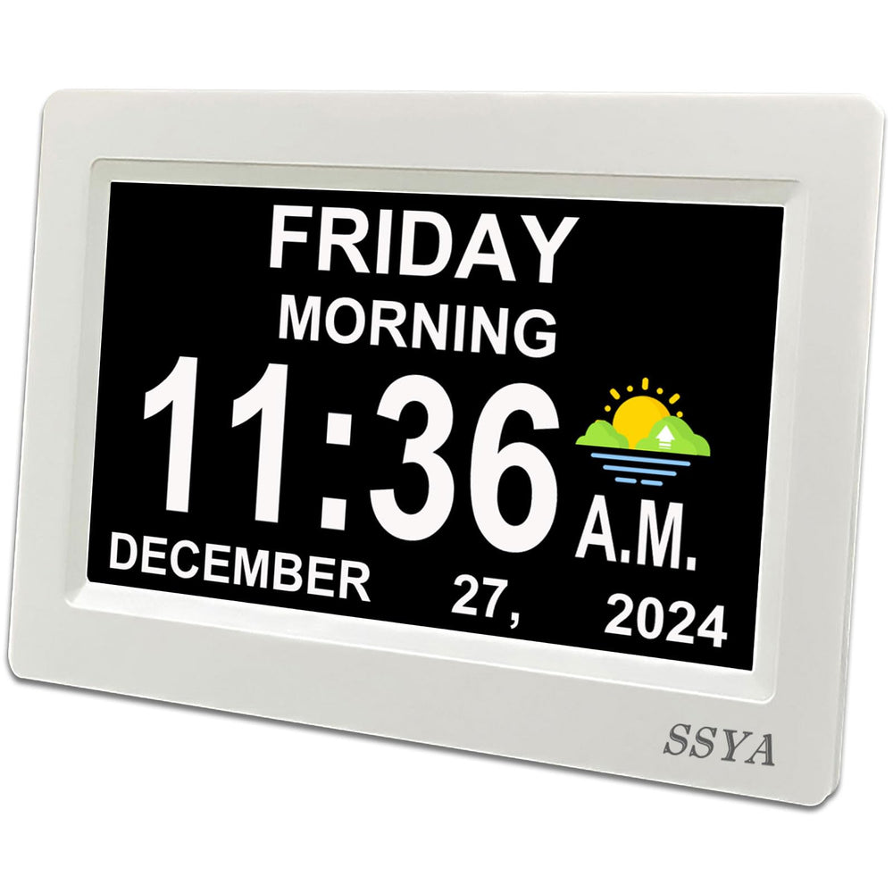 SSYA horloge devant packaging montrant lisibilité