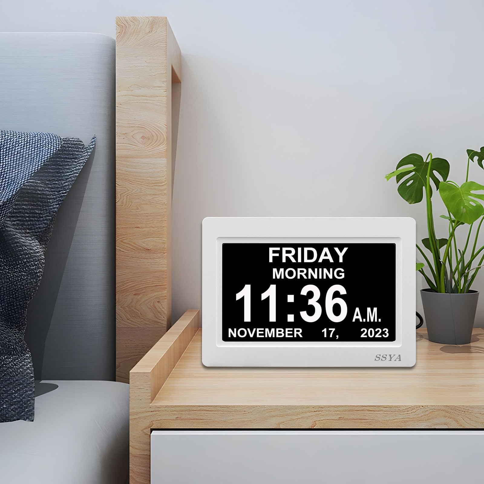 SSYA horloge accrochée au mur pour visualisation lointaine