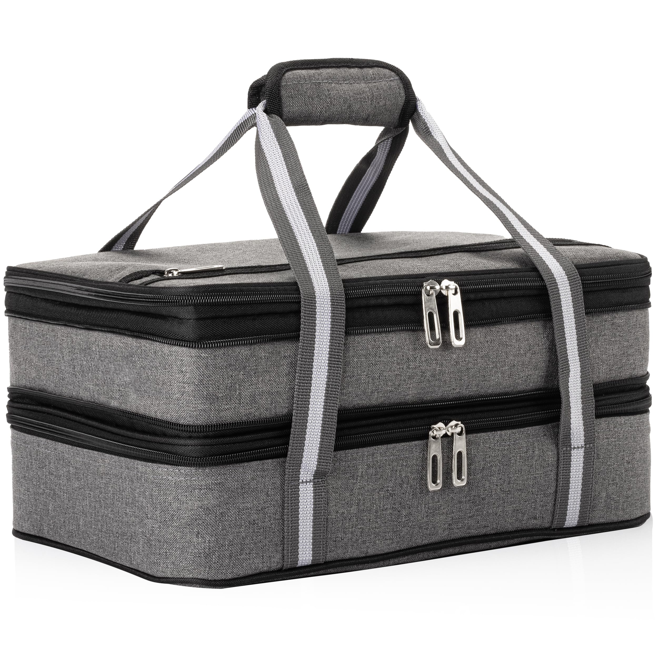 Stack Store Plus More vue avant du sac transportant un plat, protection et maintien