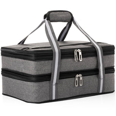Stack Store Plus More vue avant du sac transportant un plat, protection et maintien