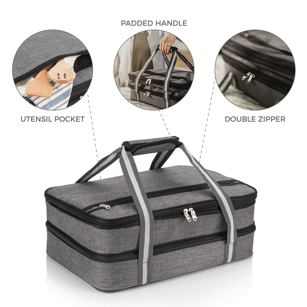 Stack Store Plus More sac contenant une lasagne chaude, transport sûr et stable