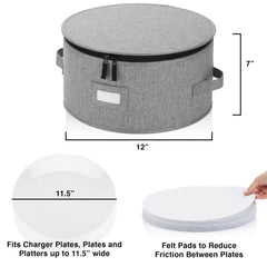 Stack Store Plus More intérieur ouvert avec rembourrage et place pour 12 assiettes, manutention sécurisée