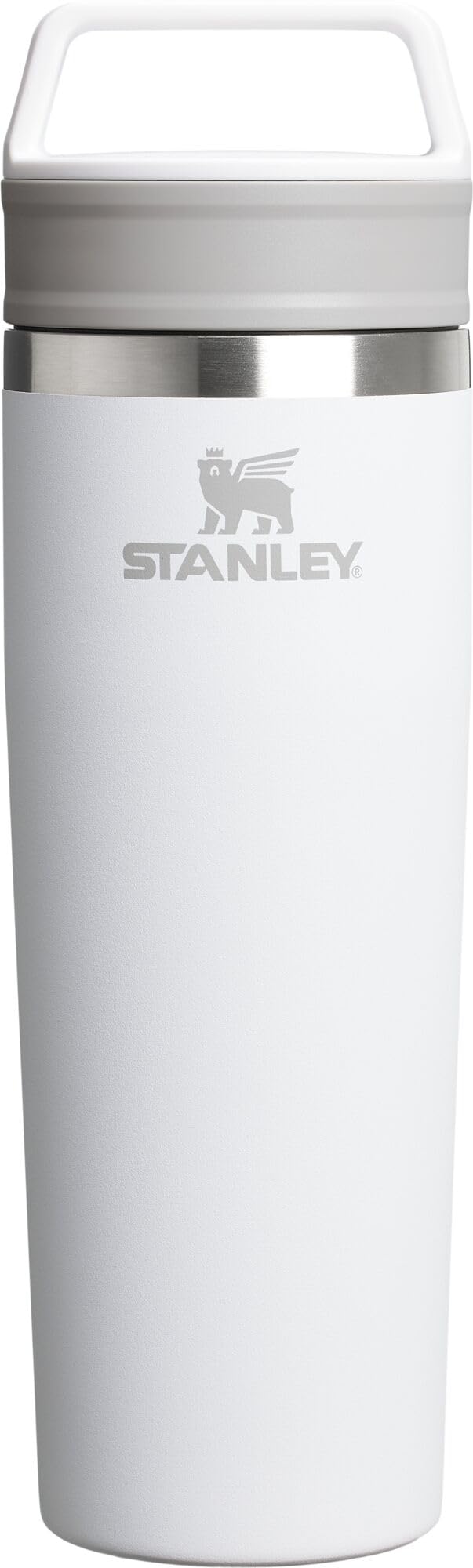 STANLEY face avant du mug montrant design et finition Frost, facile à emporter