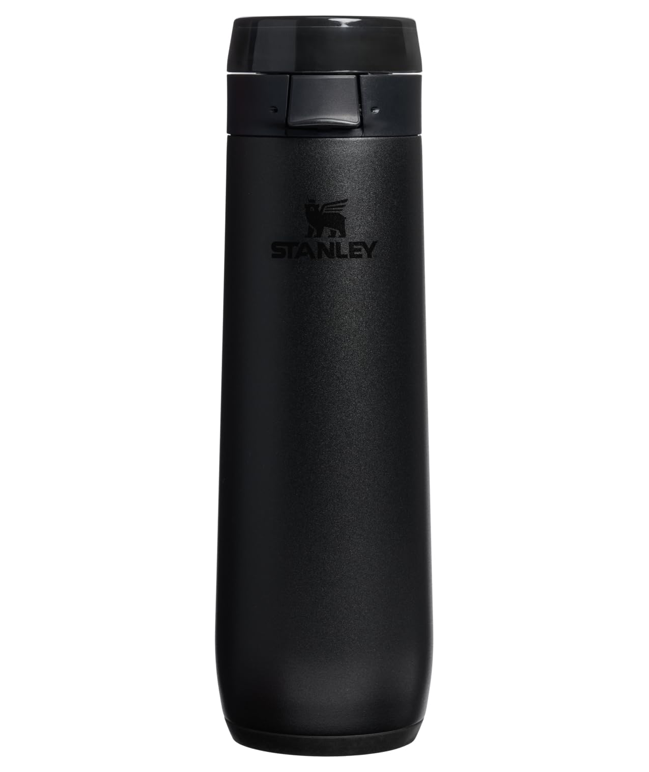 STANLEY vue avant de la bouteille Flowstate, design compact et transport facile