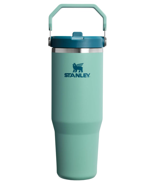 STANLEY IceFlow 2.0 vue avant en Spring Green montrant la capacité 30 oz et finition durable