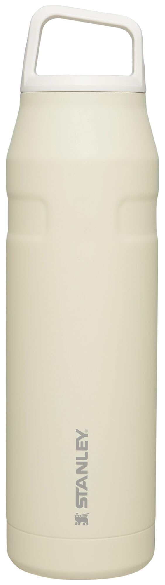 STANLEY vue avant de la bouteille Cream Glimmer, isolante et élégante