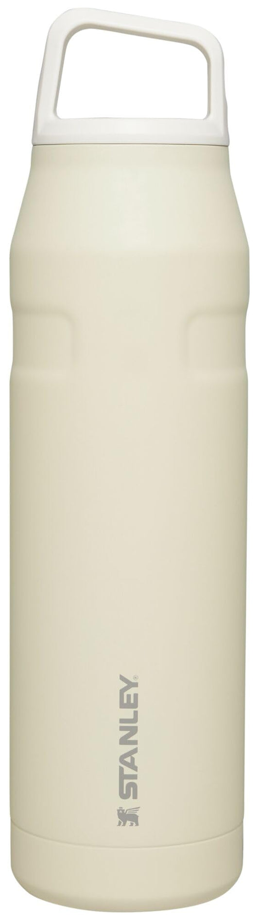 STANLEY vue avant de la bouteille Cream Glimmer, isolante et élégante