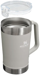 Stanley gros plan acier inox 18/8 mettant en avant durabilité et propreté