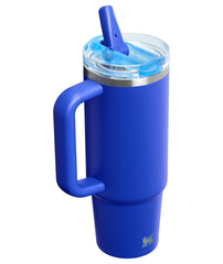 STANLEY Quencher couvercle Flipstraw ouvert montrant paille rétractable facile à boire