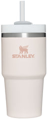 STANLEY Quencher H2.0 face rose quartz montrant design et compatibilité porte-gobelet