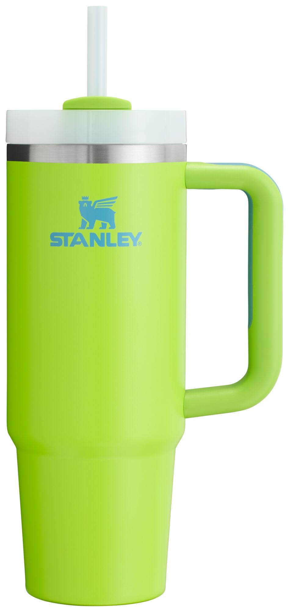 STANLEY gobelet face avant lime vif montrant capacité et design pratique