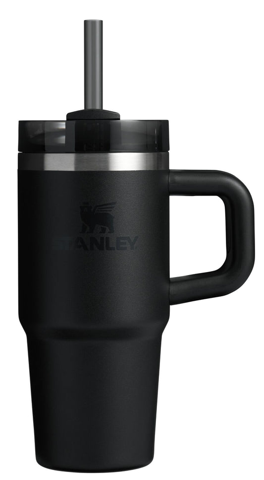 STANLEY gobelet face avant montrant design noir et compacité bénéfique