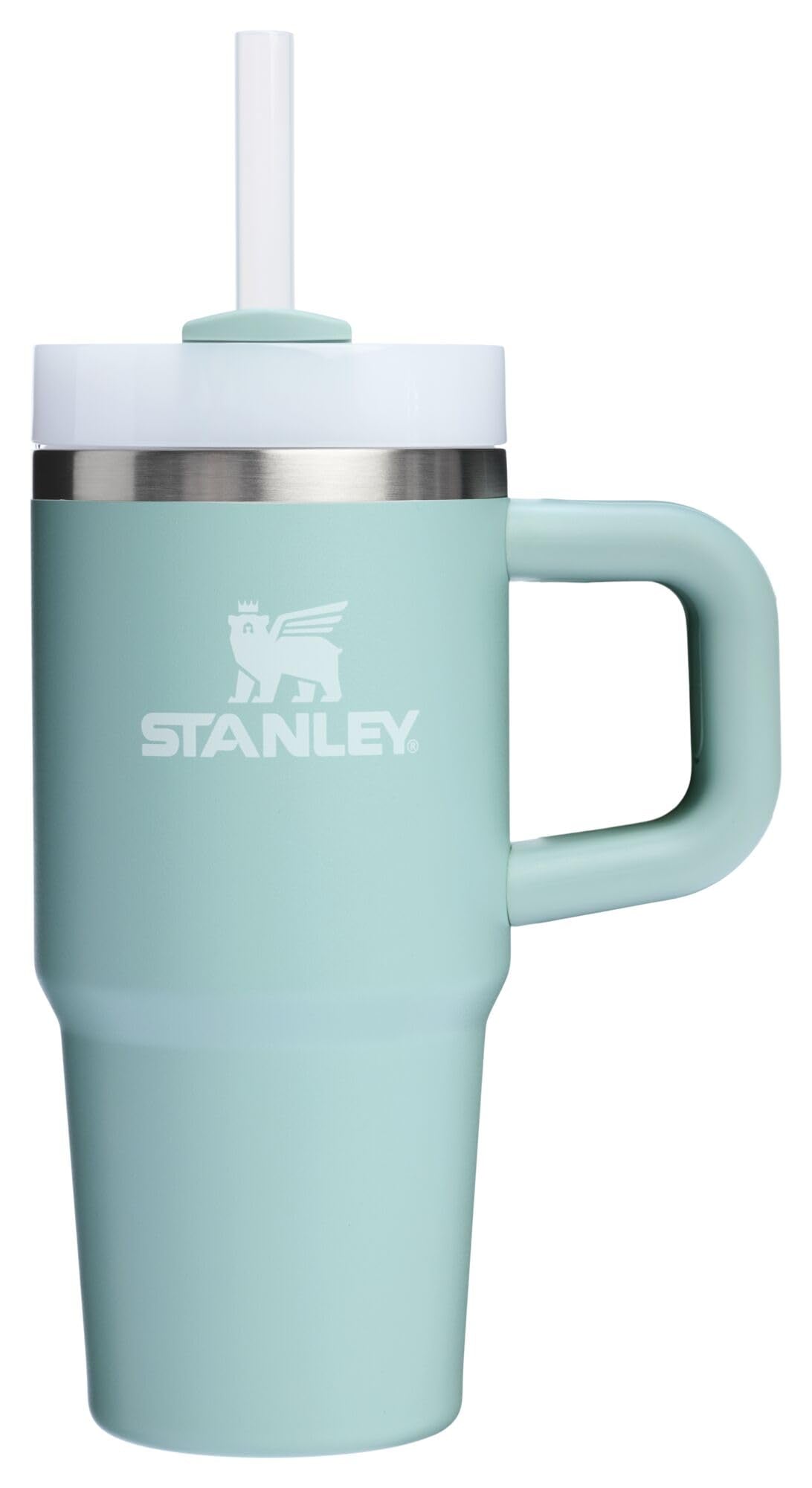 STANLEY Quencher face avant seafoam montrant design et finition durable