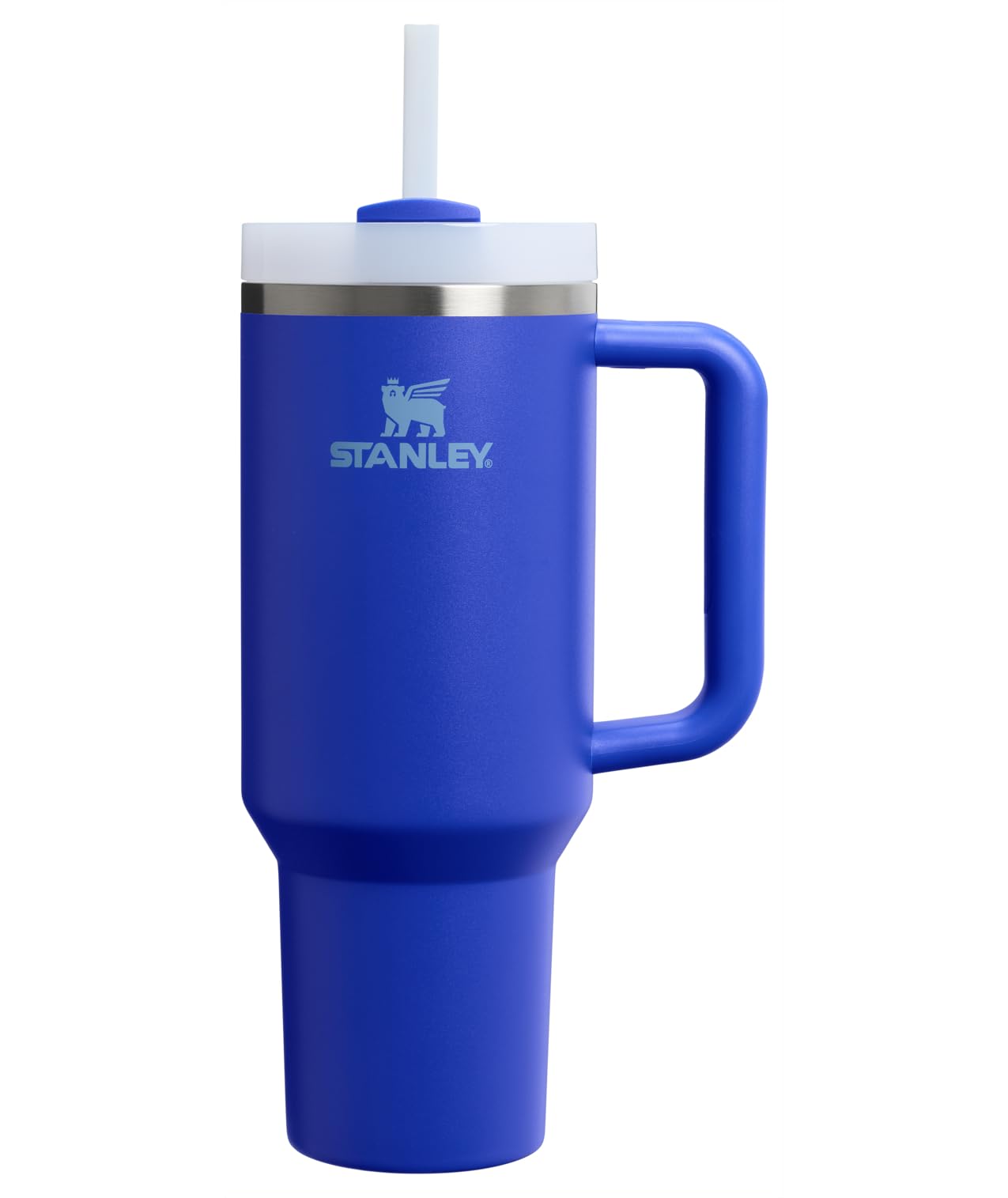 STANLEY face avant du Quencher H2.0 cobalt montrant la grande capacité