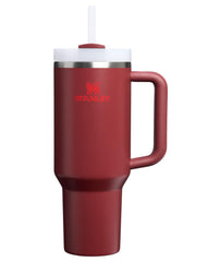STANLEY face avant du Quencher 40 oz cranberry montrant la couleur vive et isolation