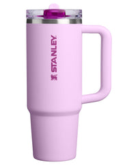 STANLEY Quencher vue avant montrant le design Soft Orchid et la poignée confortable