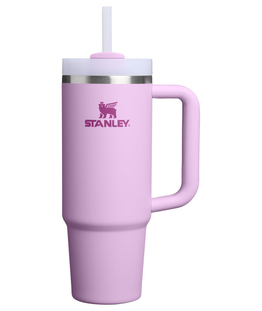 STANLEY face avant du Quencher H2.0 montrant la couleur Soft Orchid et capacité 30 oz