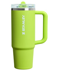STANLEY gobelet Quencher vue avant montrant le design chartreuse et poignée, pratique et stylé