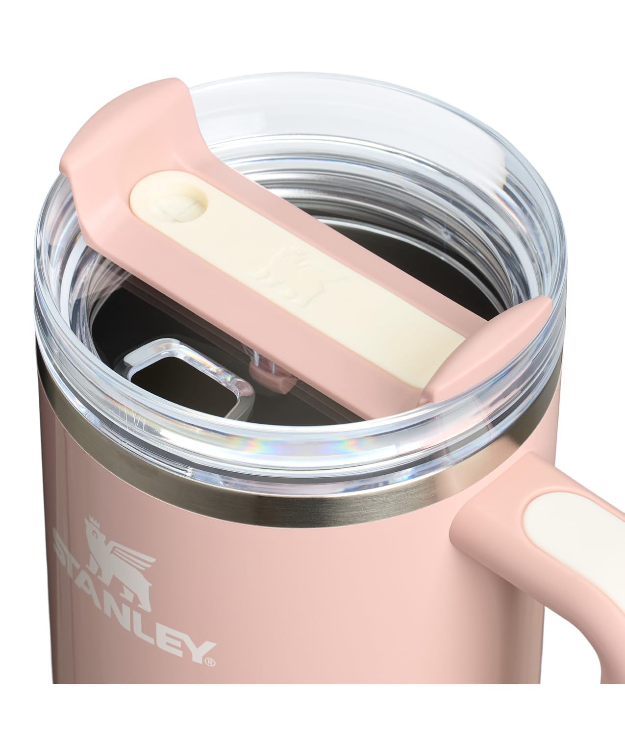 STANLEY gros plan du couvercle FlowState avec triple position pratique