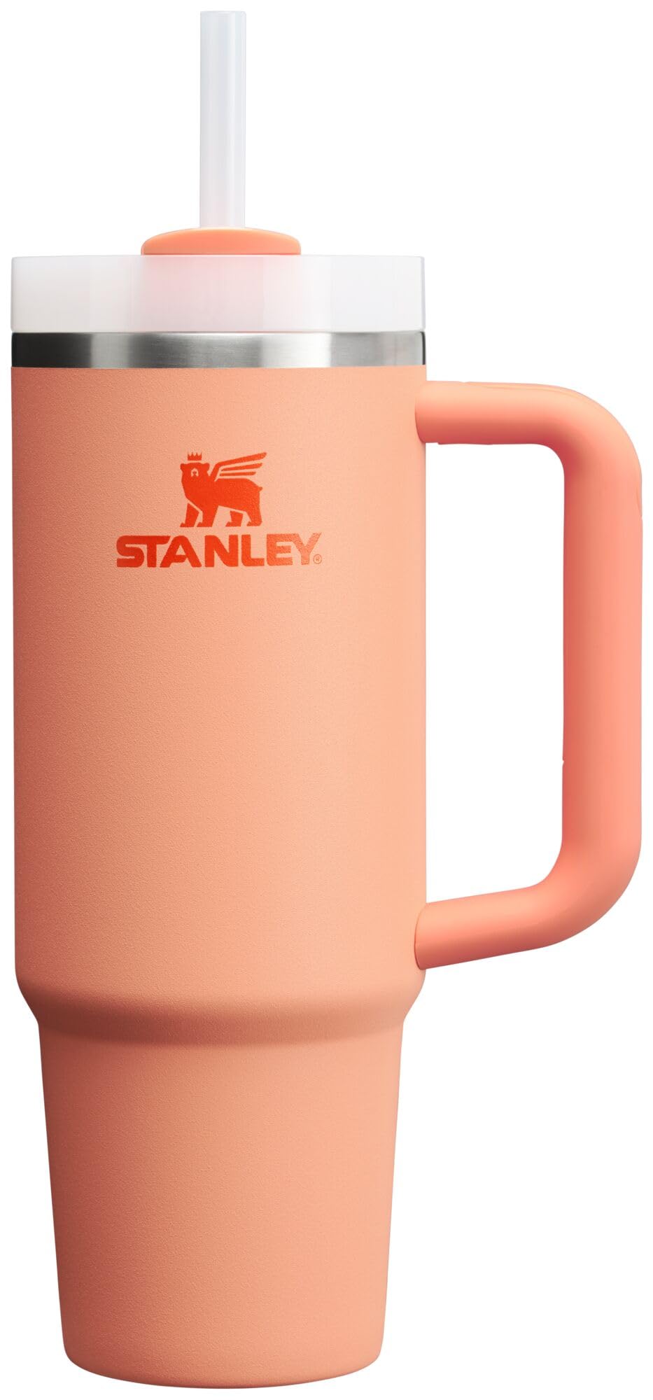 STANLEY face du tumbler Nectarine montrant la capacité et le design pratique