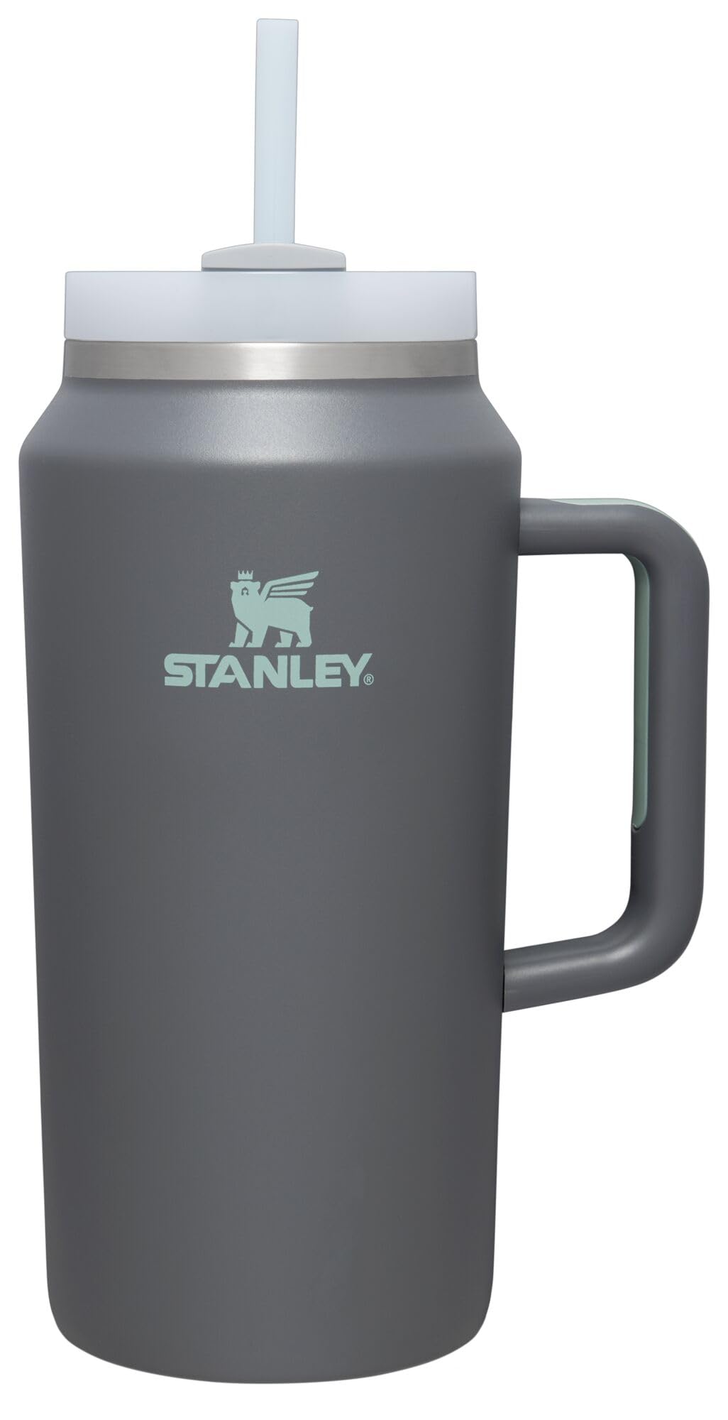 STANLEY Quencher vue avant montrant la grande capacité et fini charcoal