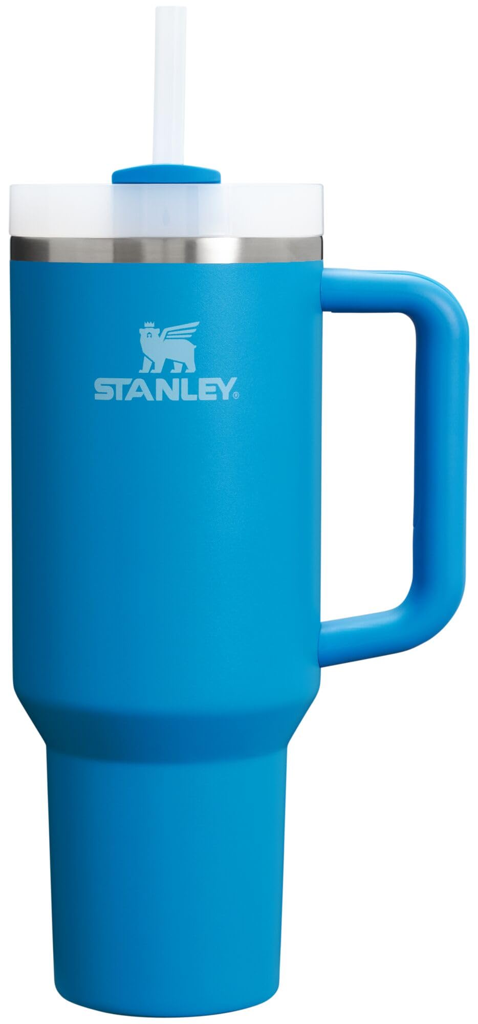 STANLEY Quencher H2.0 face avant montrant la finition Azure et capacité 40 oz, pratique