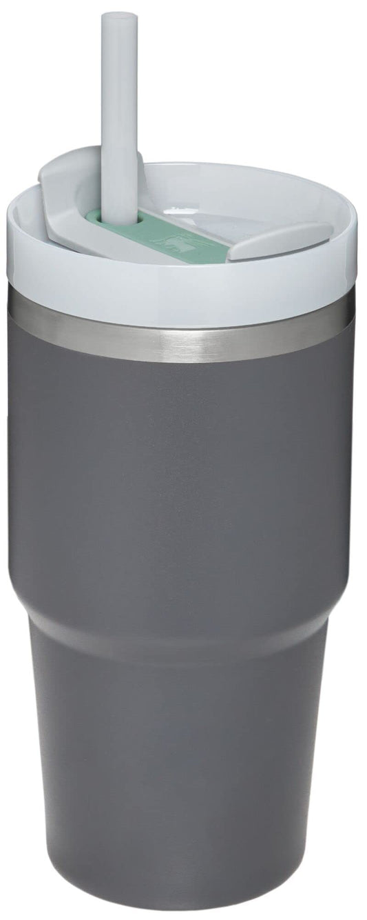 STANLEY Quencher H2.0 couvercle FlowState montrant positions paille boisson et fermé