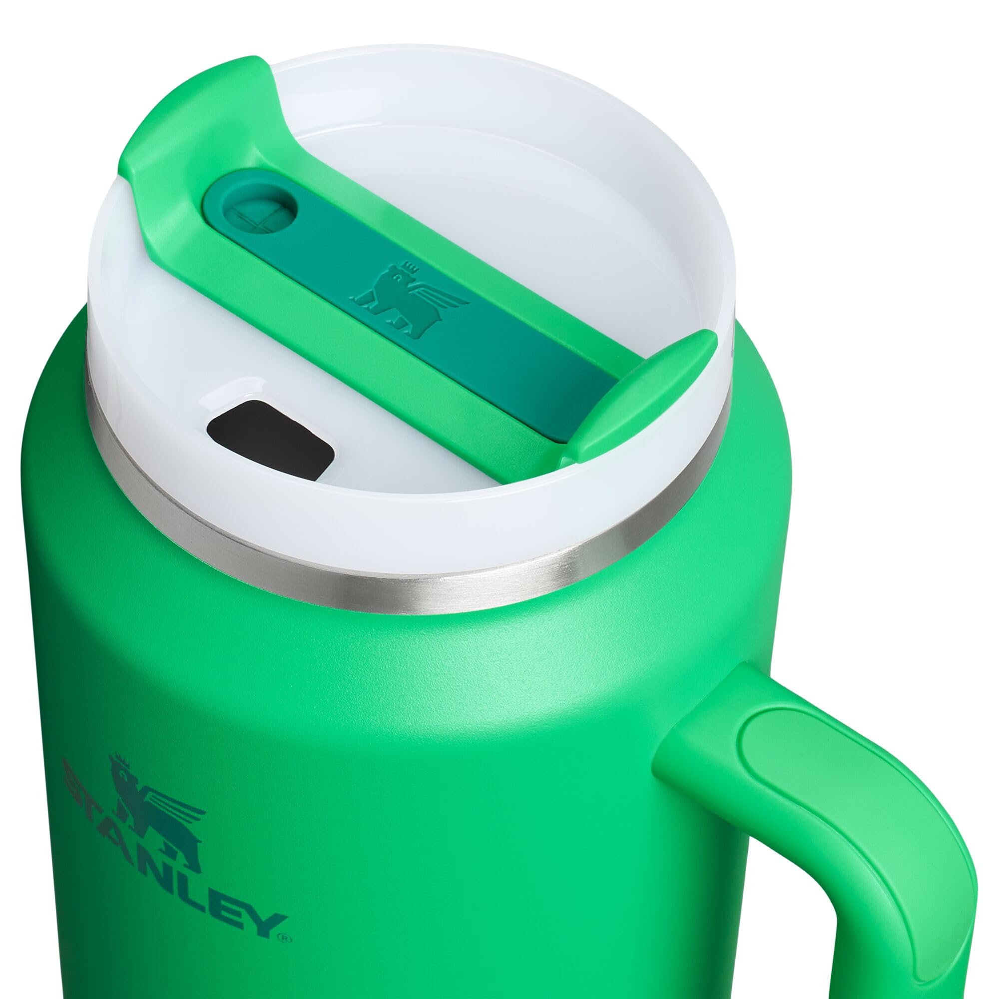 Stanley Quencher H2.0 gros plan du couvercle FlowState pour boire sans éclaboussures