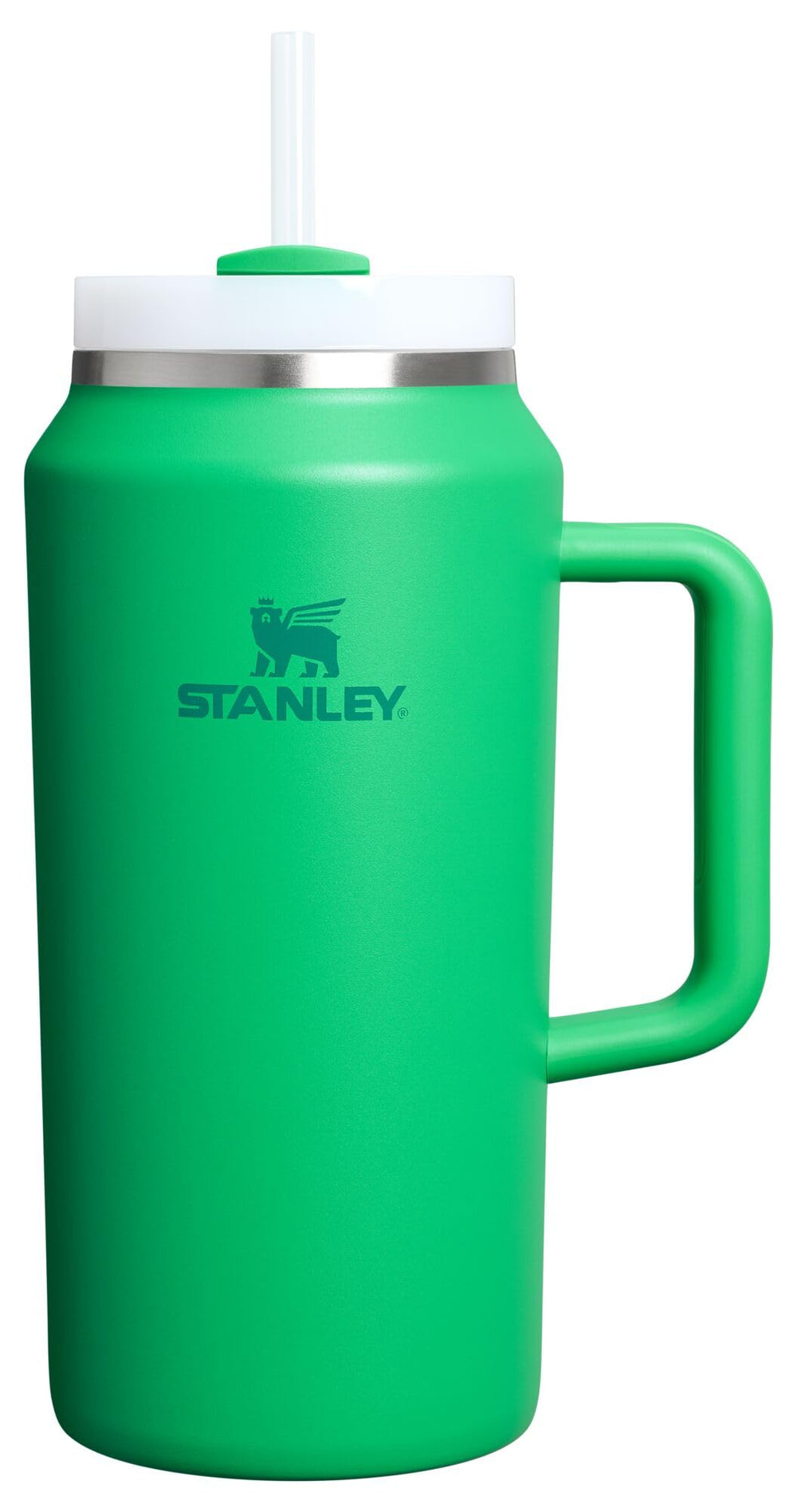 Stanley Quencher H2.0 face avant Meadow montrant la poignée pour transport facile
