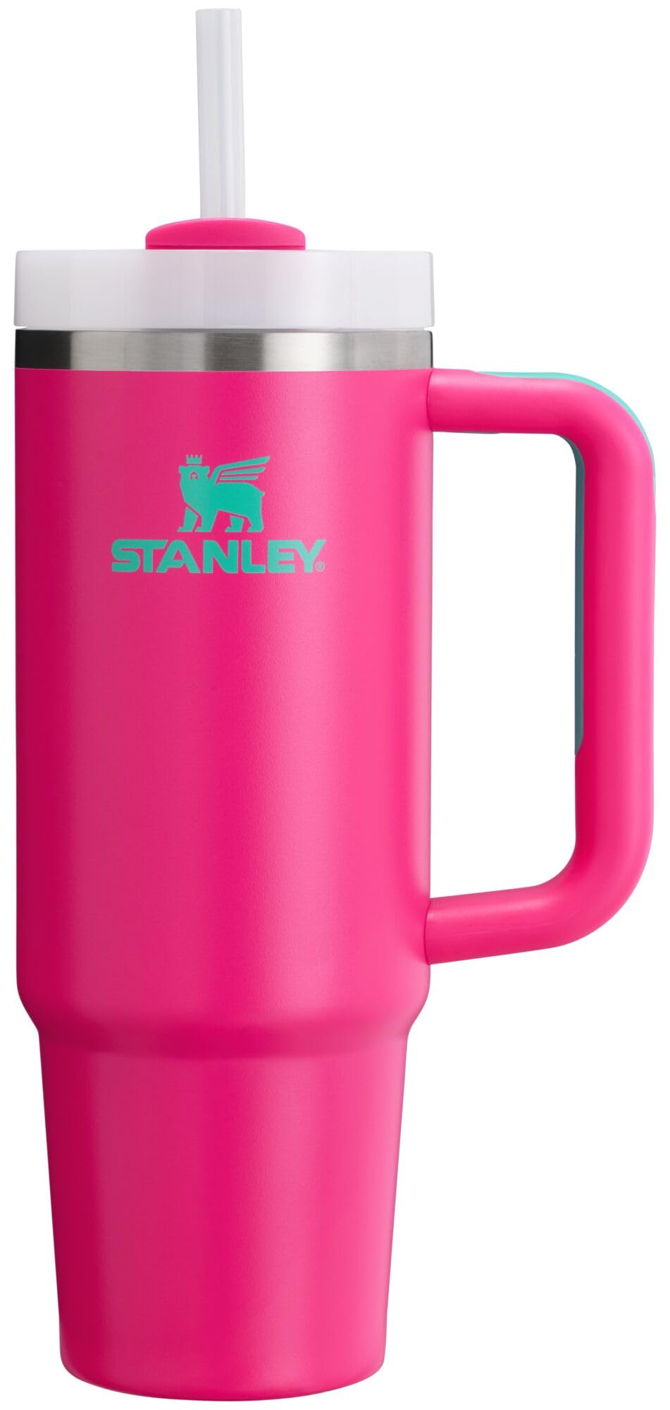 STANLEY vue avant du Quencher H2.0 Passion Pink, résistance visible