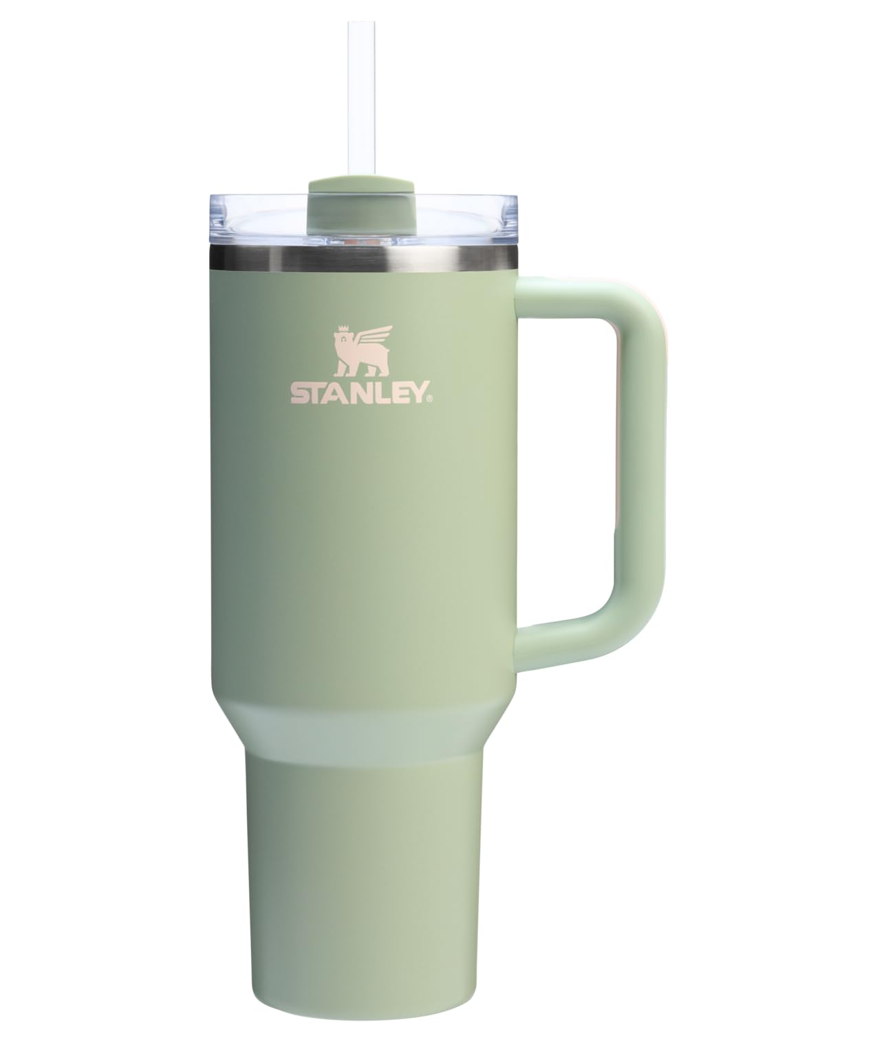 STANLEY Quencher H2.0 Lichen face avant montrant couleur et capacité