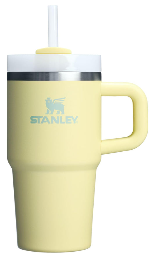 STANLEY Quencher H2.0 vue avant couleur Pomelo montrant le design portable
