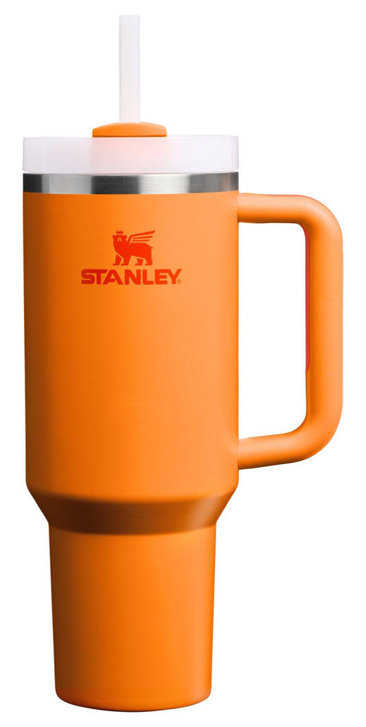 STANLEY Quencher H2.0 face montrant design Goldenrod Coral et capacité pratique