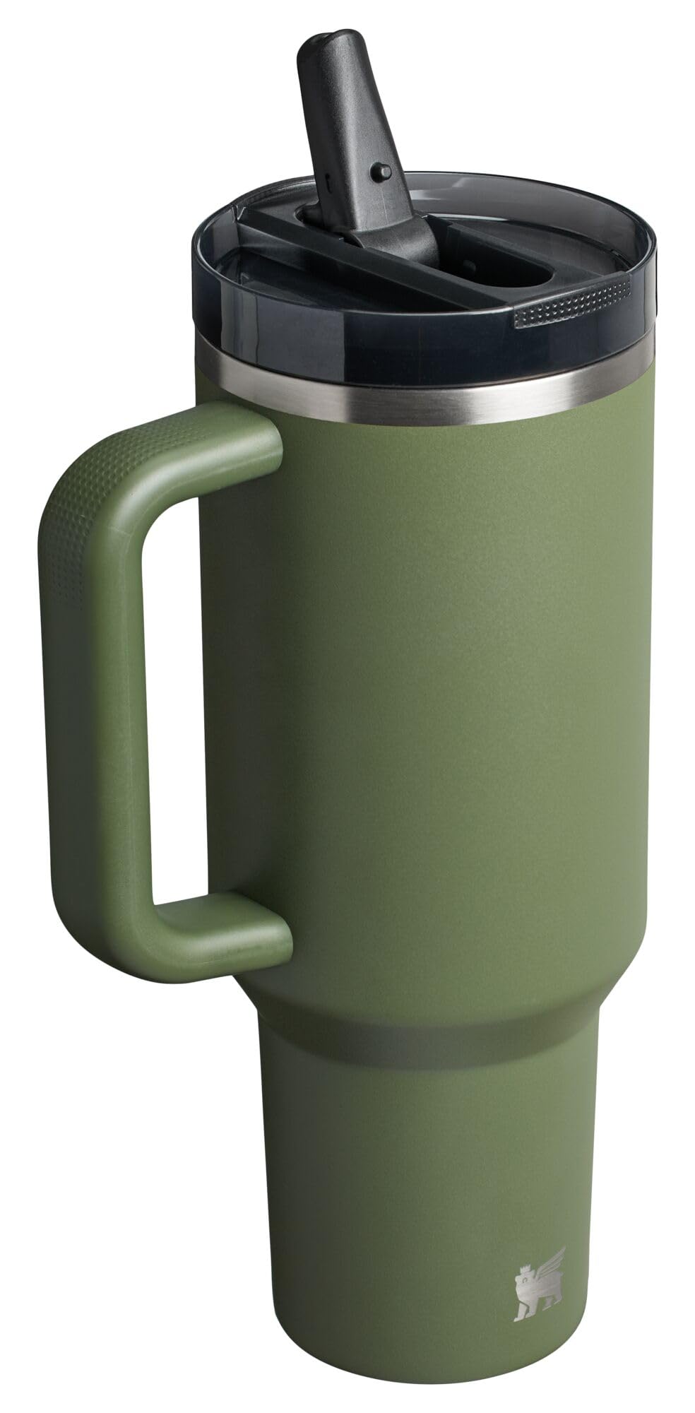 STANLEY Quencher prise en main montrant la texture de la poignée pour une meilleure adhérence