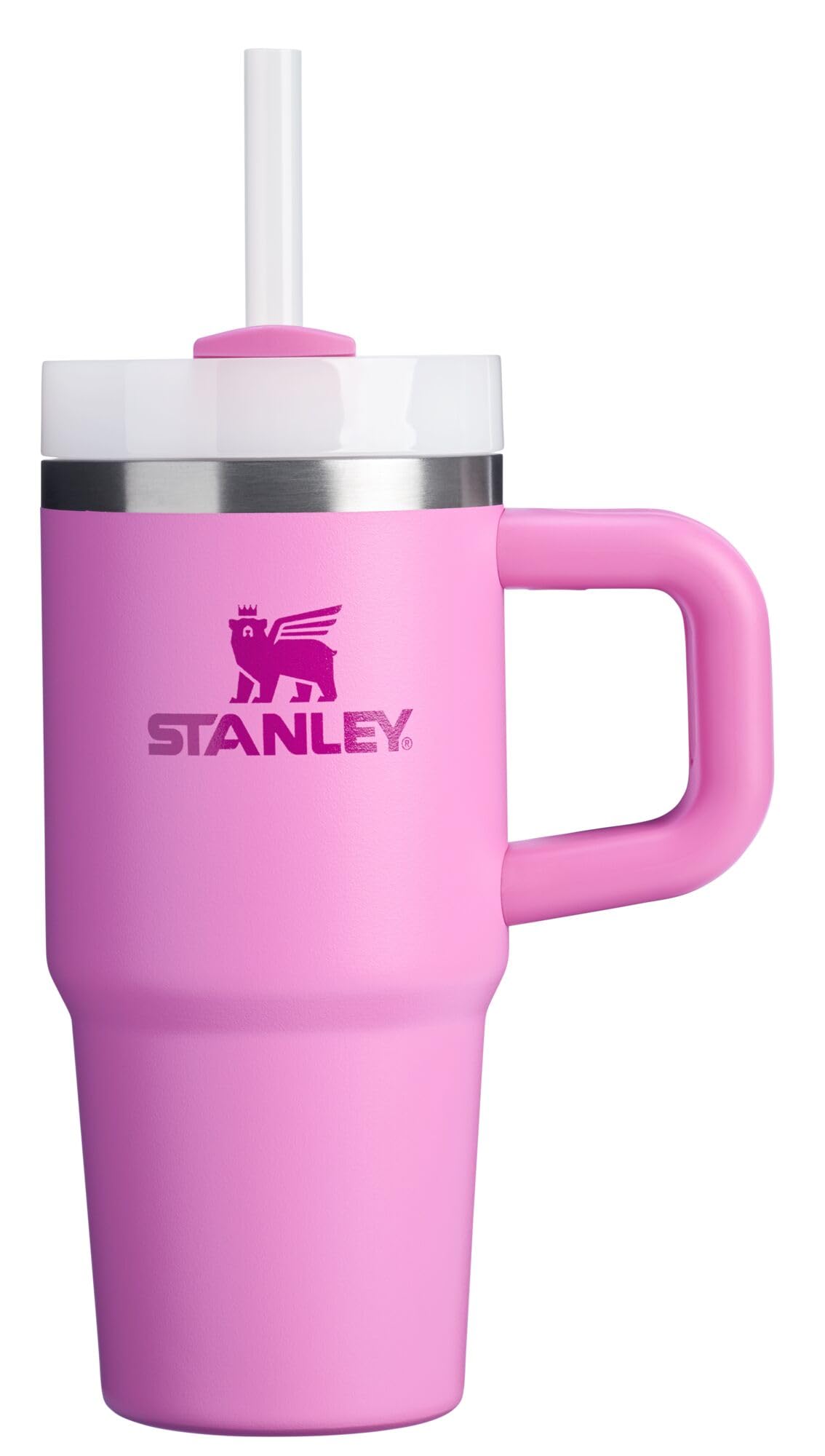 STANLEY visage avant du tumbler Peony montrant design solide et finition colorée