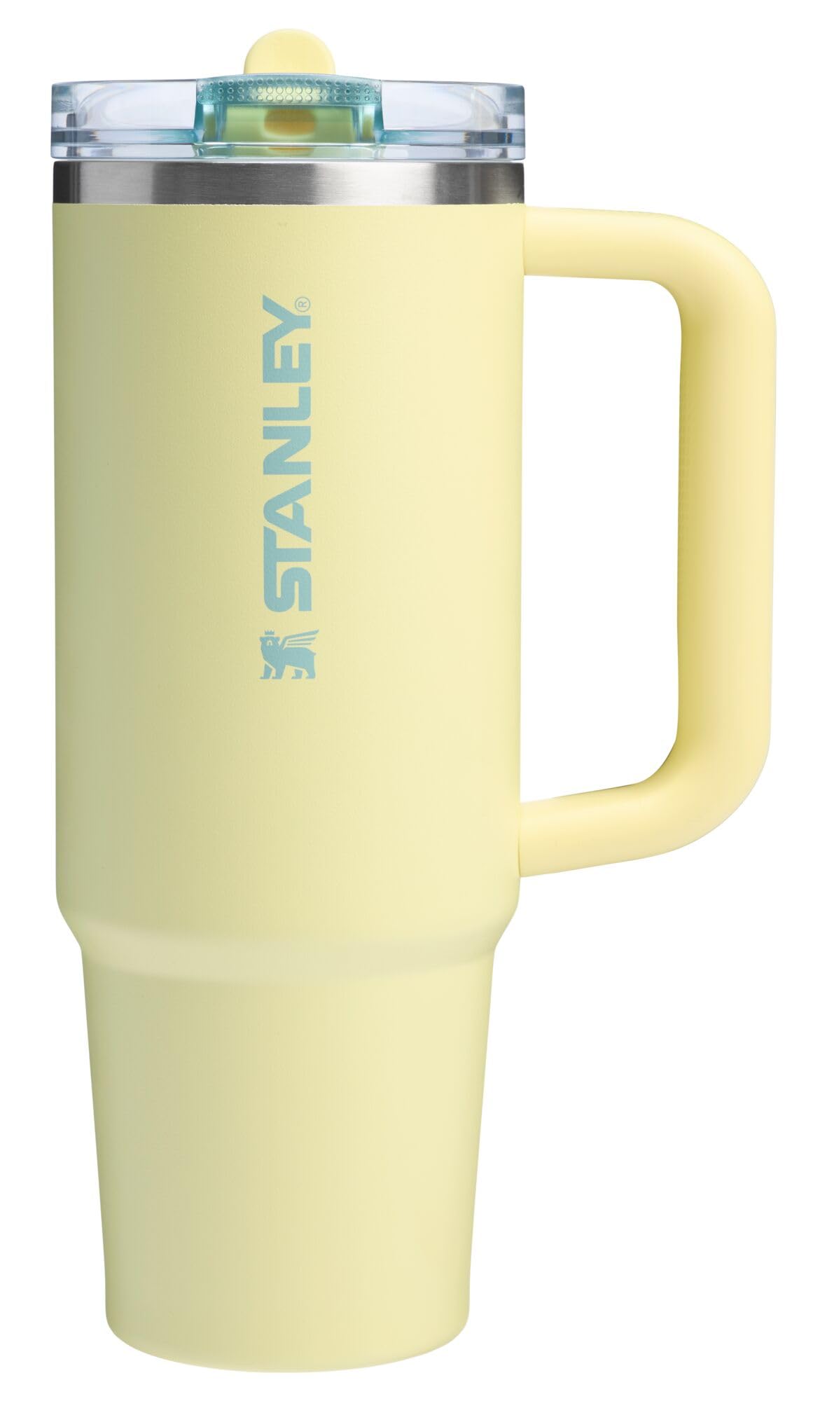 STANLEY vue de face du Quencher Pomelo montrant couleur et capacité pratique