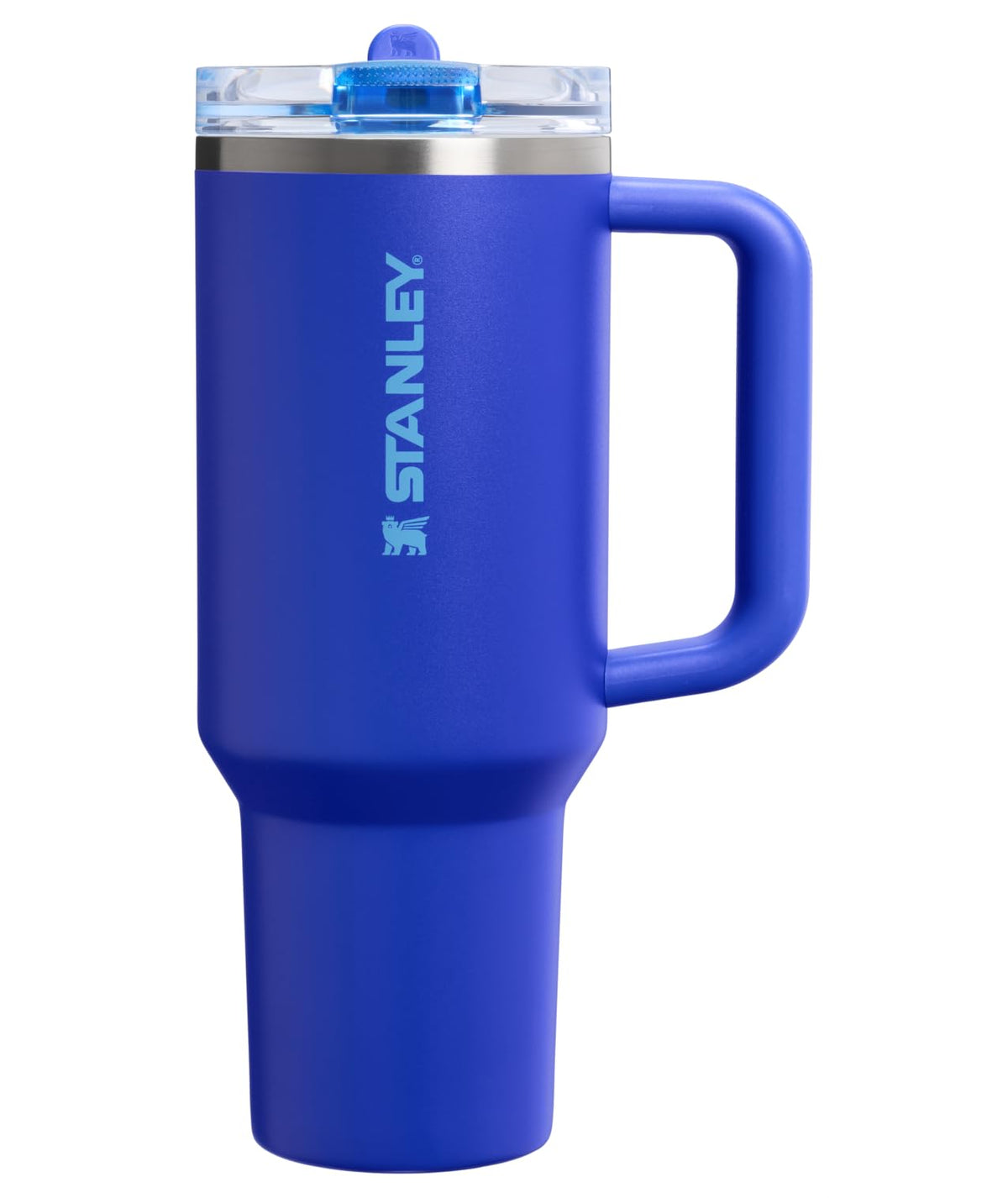 STANLEY Quencher face avant montrant design cobalt et poignée pratique
