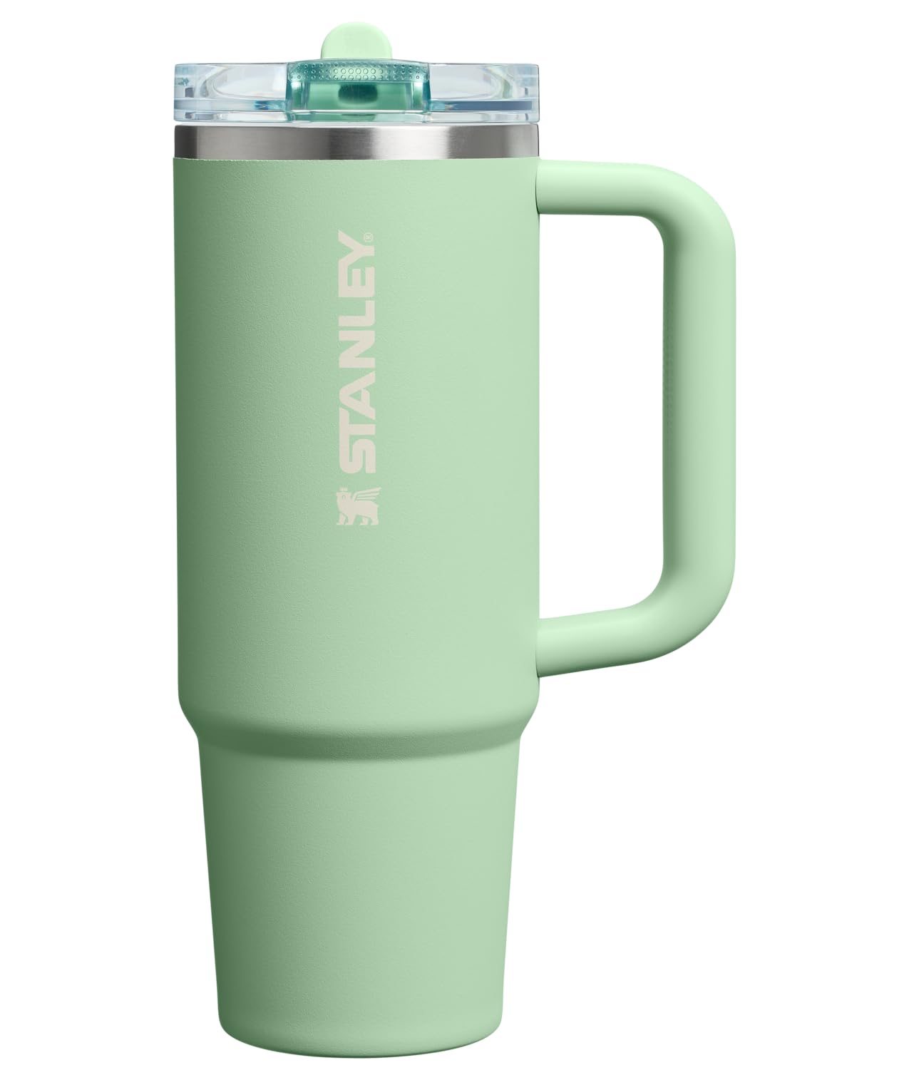 STANLEY Quencher ProTour face avant montrant la couleur pistache et la contenance