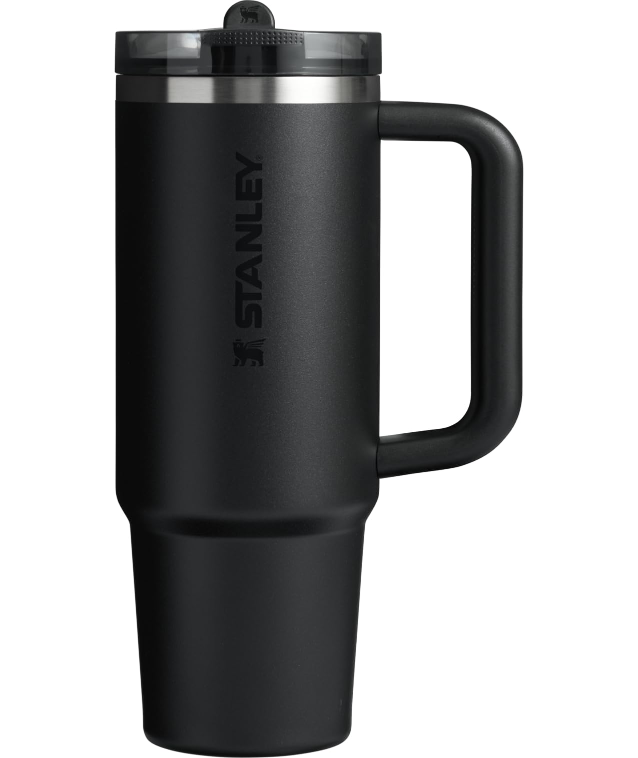 STANLEY gobelet face avant montrant design noir gain de robustesse