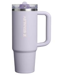 STANLEY vue avant du gobelet Purple Dust montrant le design et la poignée pratique