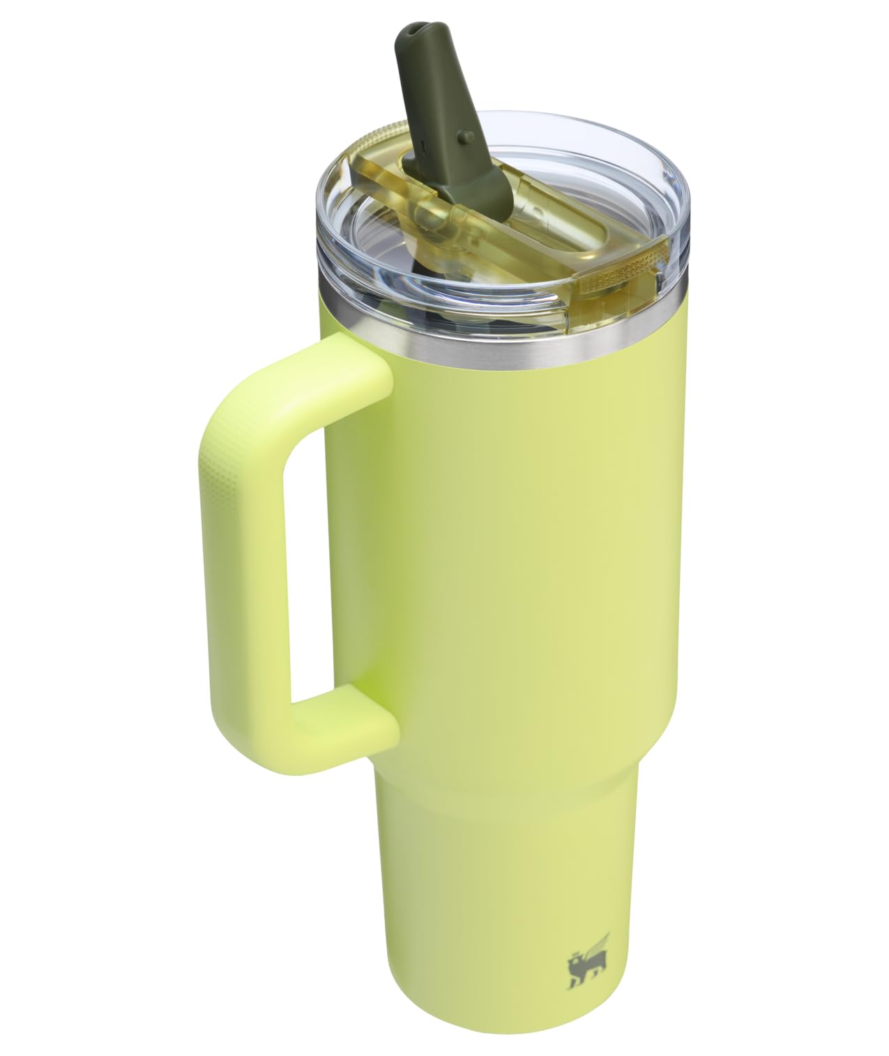 STANLEY Quencher ProTour détail du bouchon Flipstraw montrant la paille escamotable anti-fuites